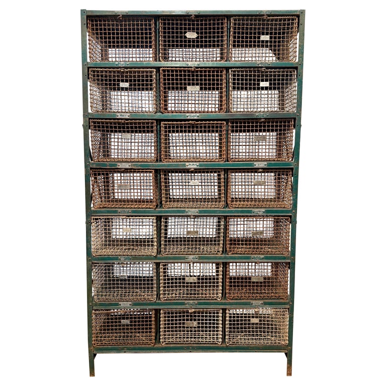 Vintage Aquatic Center/ Swim Club Mesh Cage Lockers (Two Available)