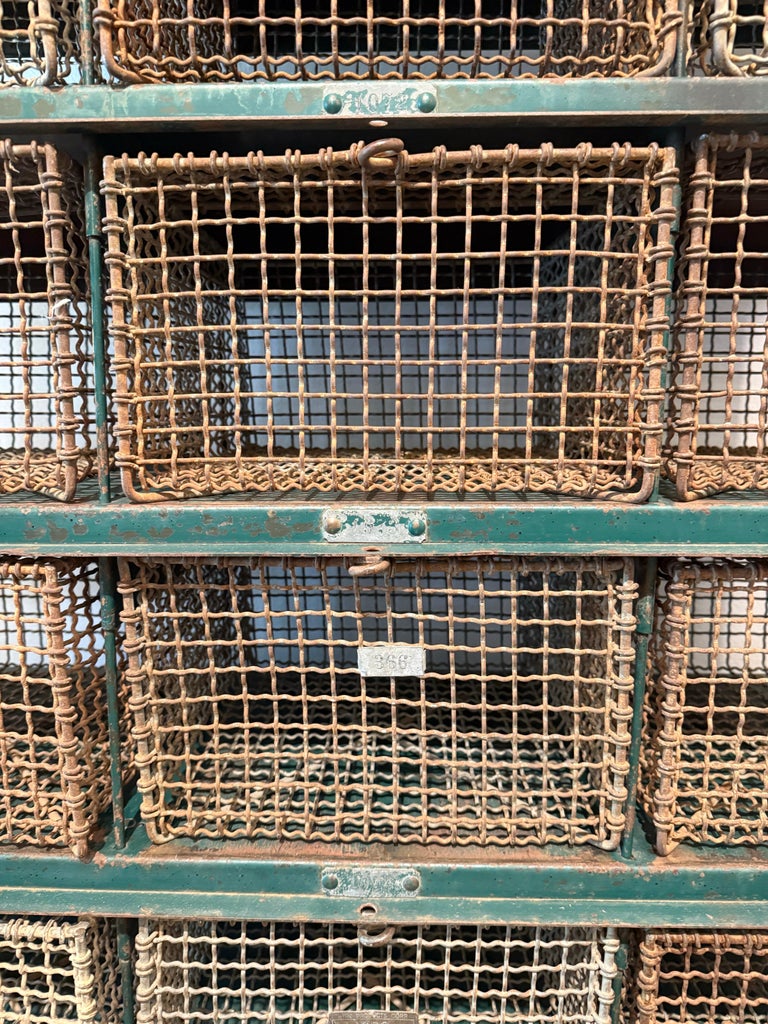 Vintage Aquatic Center/ Swim Club Mesh Cage Lockers (Two Available)