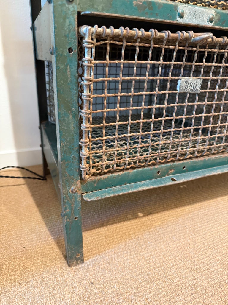 Vintage Aquatic Center/ Swim Club Mesh Cage Lockers (Two Available)