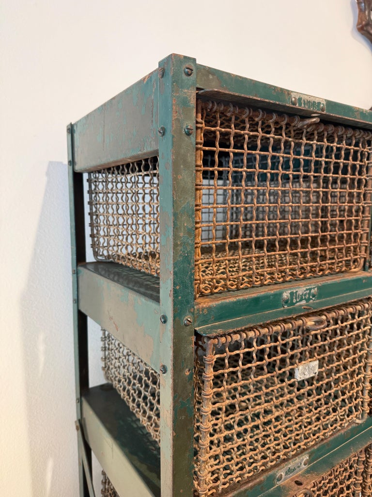 Vintage Aquatic Center/ Swim Club Mesh Cage Lockers (Two Available)
