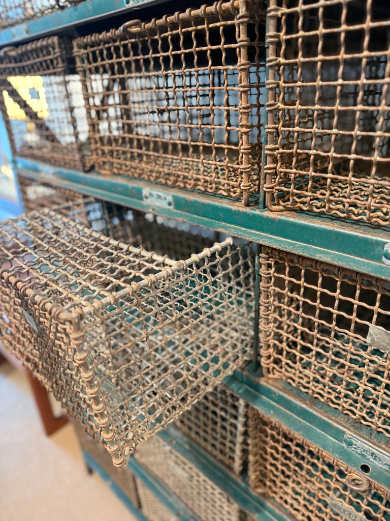 Vintage Aquatic Center/ Swim Club Mesh Cage Lockers (Two Available)