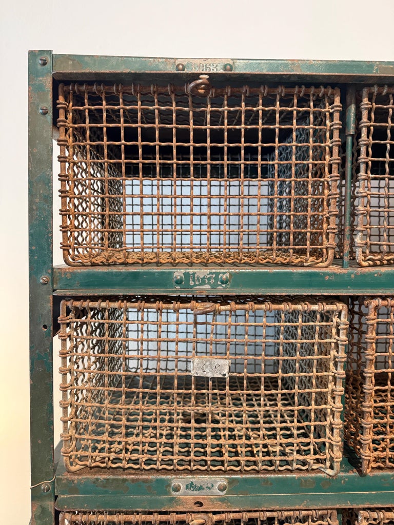 Vintage Aquatic Center/ Swim Club Mesh Cage Lockers (Two Available)