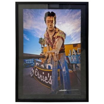 Professional Framed Photo of Iconic "Lost Vegas" Neon Sign Boneyard