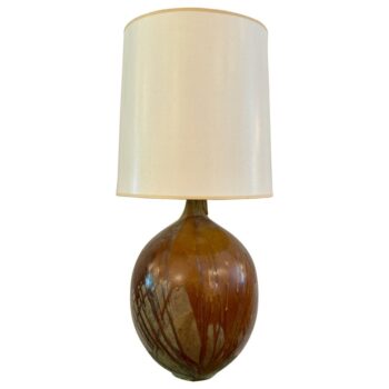 Lee Rosen for Design Technics Large Glazed Ceramic Lamp