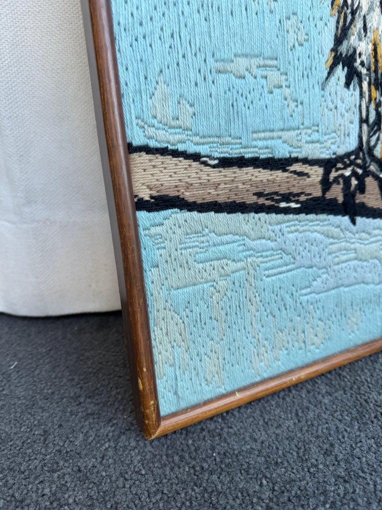 Bernard Buffet, the Owl 'La Chouette' Framed Tapestry Wall Art 1974