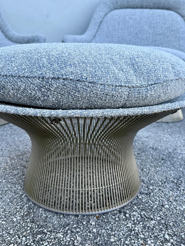 Pair of Warren Platner "Easy" Lounge Chairs and Ottoman