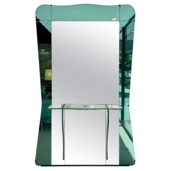 Vintage Monumental Foyer Floor Length Mirror by Cristal Arte