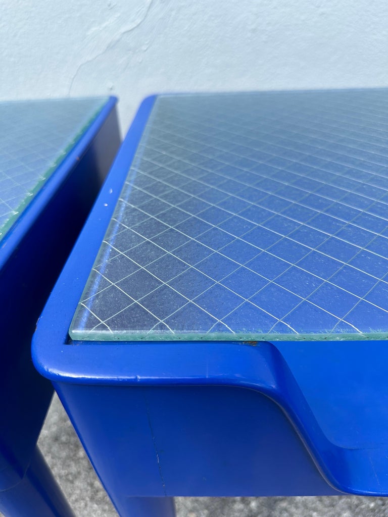 Pair of Midcentury European Open Shelf Side Tables