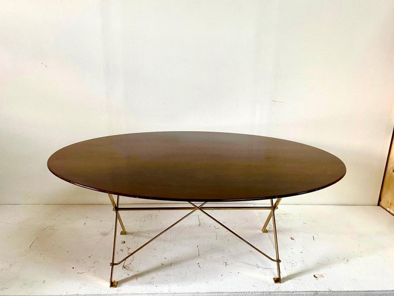 Signed Cavalletto Oval T3 Table by Luigi Caccia Dominioni for Azucena