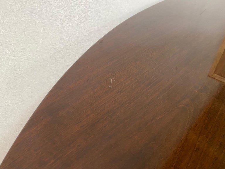 Signed Cavalletto Oval T3 Table by Luigi Caccia Dominioni for Azucena