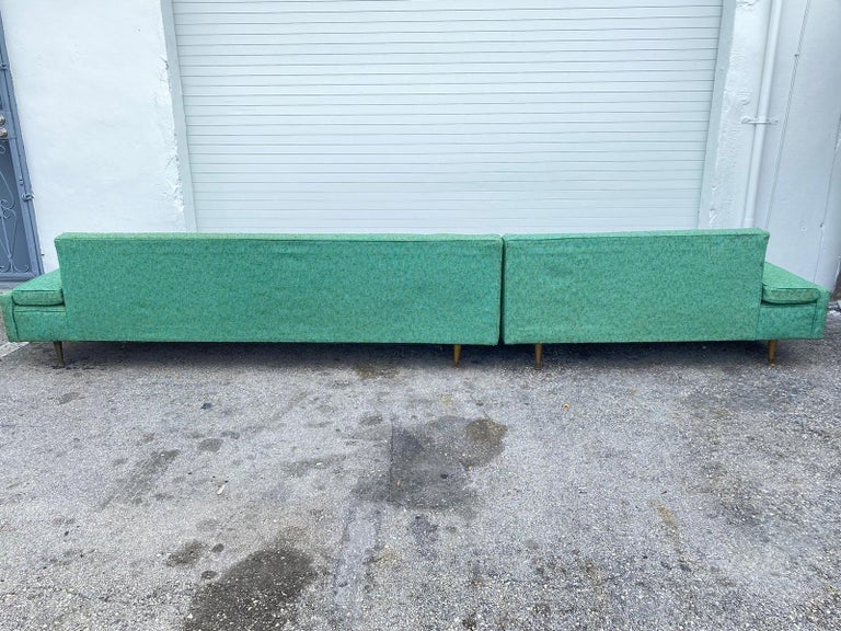 Mid-Century Modern 2-Piece Sectional Sofa