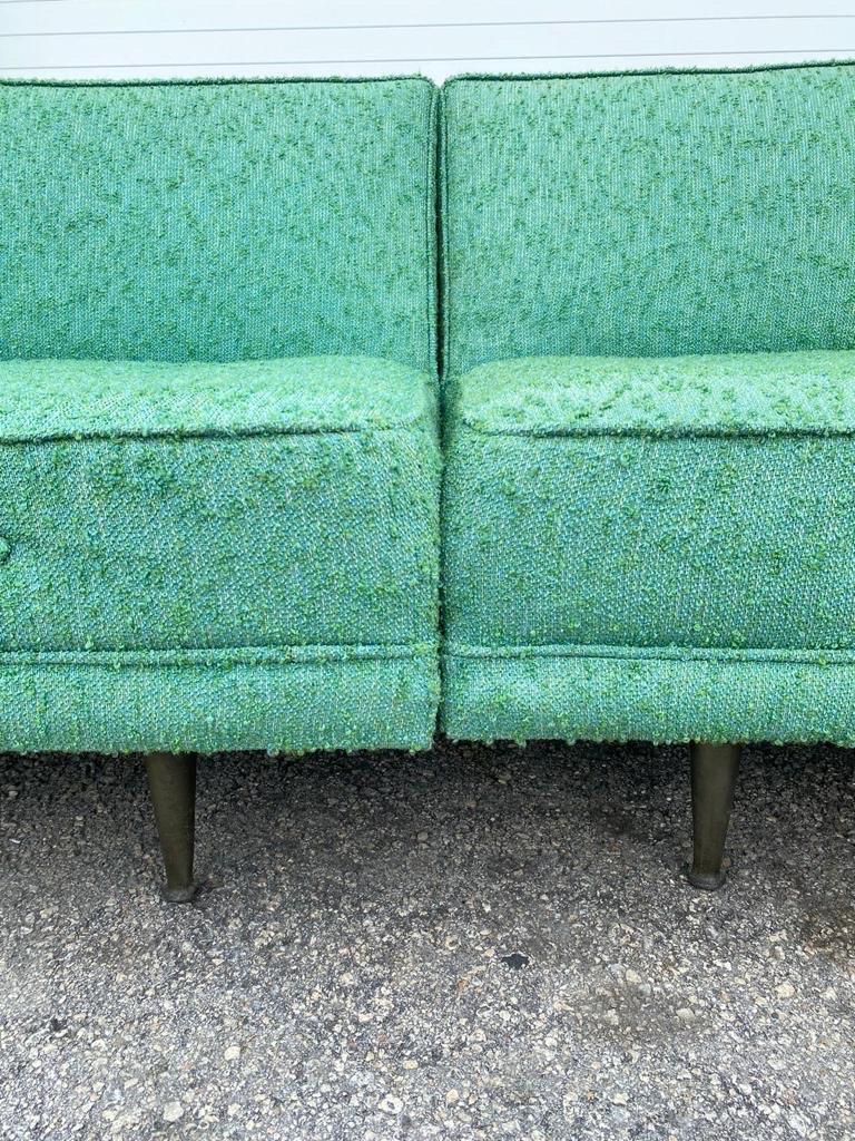 Mid-Century Modern 2-Piece Sectional Sofa