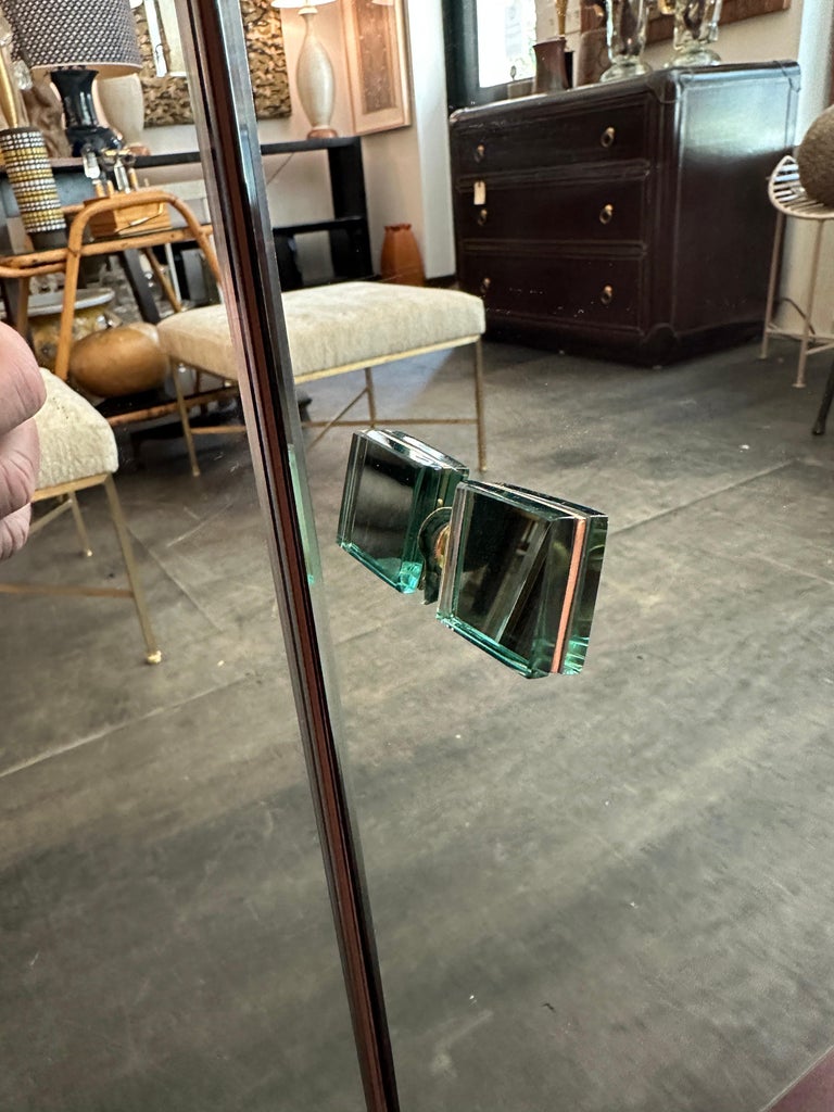 EFFETTO VETRO Italian Green Tinted Mirror Cabinet (Two Available)