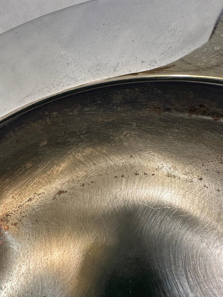 Neoclassical Style Brass & Nickeled Metal Guéridon / Collapsing Side Table