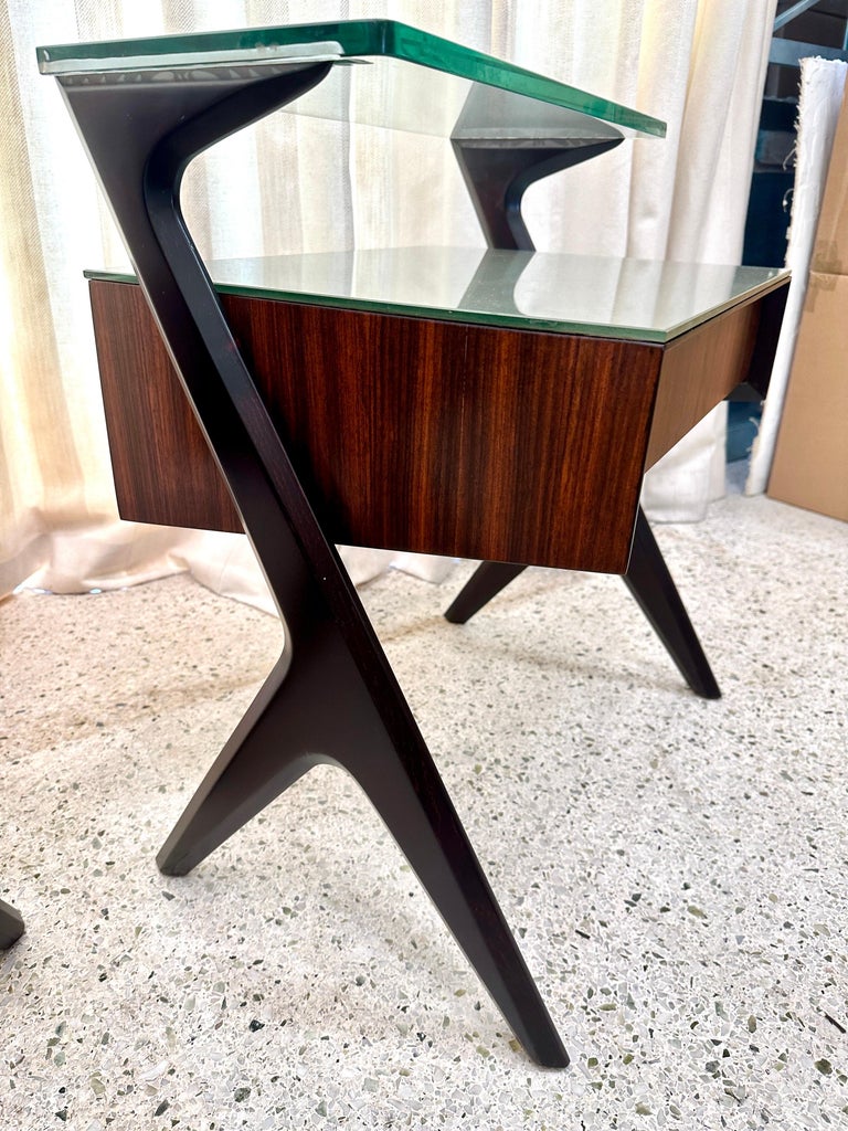 Italian Mid-Century Side-Tables/ Night Stands by Vittorio Dassi, 1950's