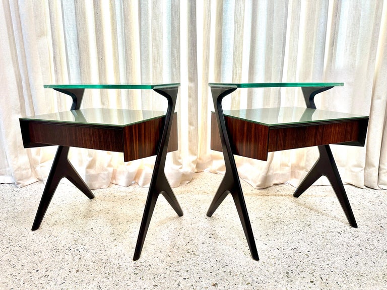 Italian Mid-Century Side-Tables/ Night Stands by Vittorio Dassi, 1950's