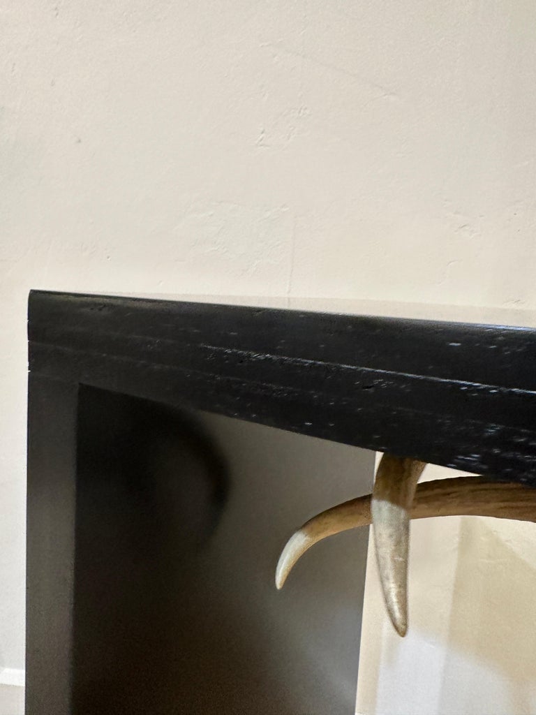 Unique Custom Table/ Pedestal w/ 6 Point Antler Base