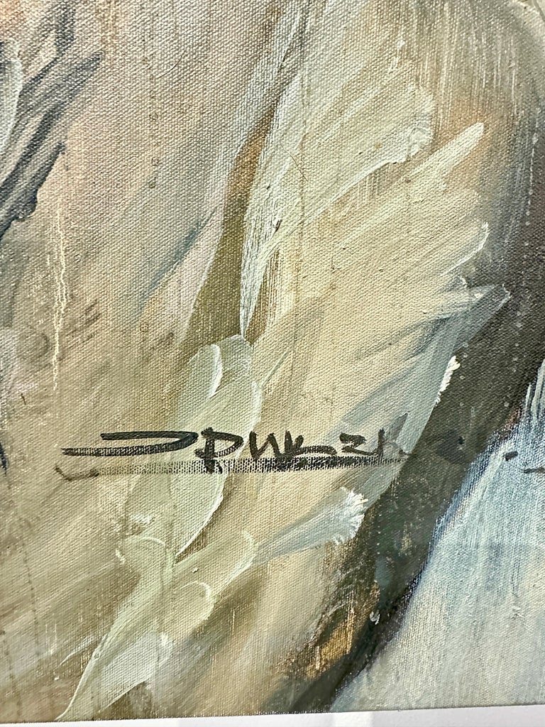 Galgos / Greyhounds Impressive 10 Foot Long Painting by Eric Alfaro