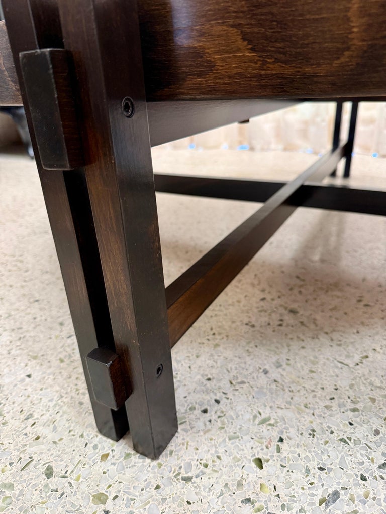 Roger Capron Vintage Round Ceramic Tile "Les Herbiers" Coffee Table