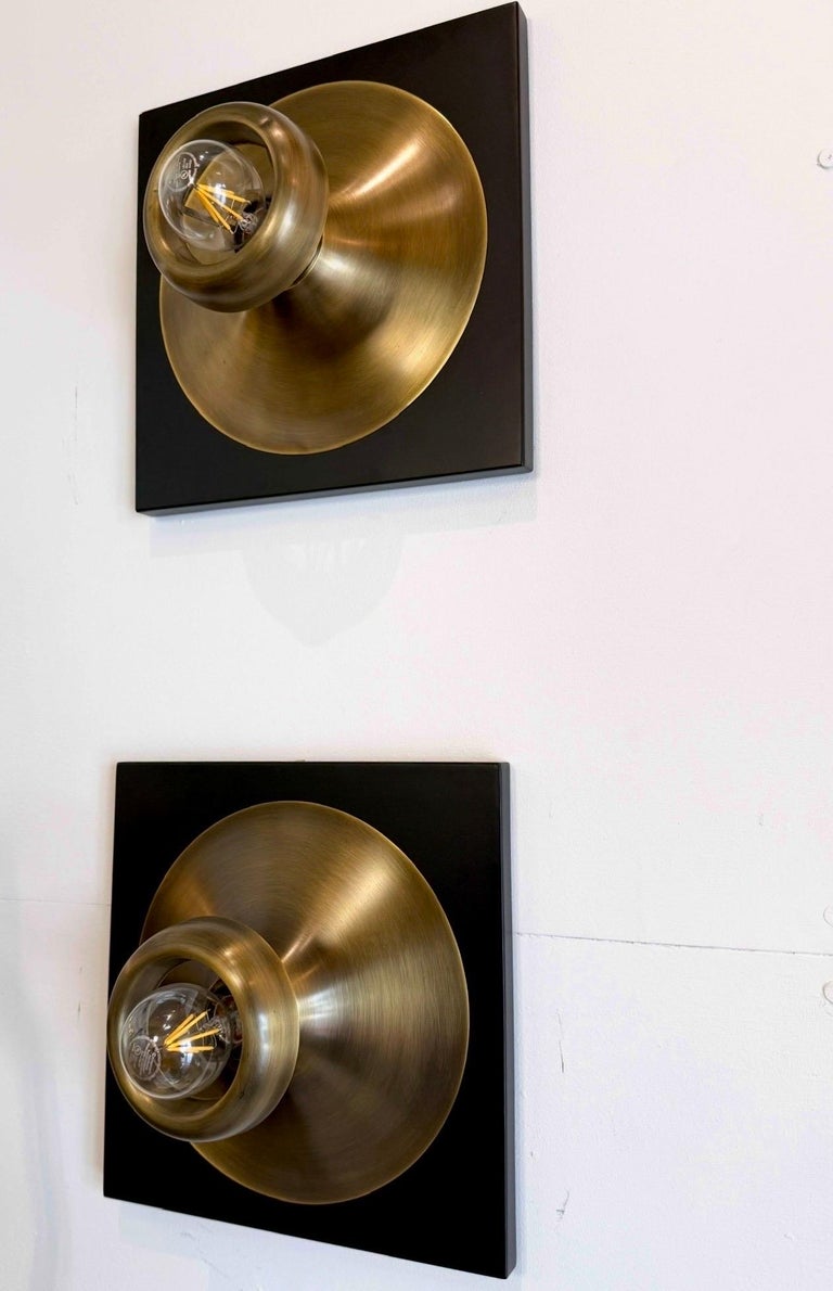 Pair of Modernist Italian Wall Appliqués