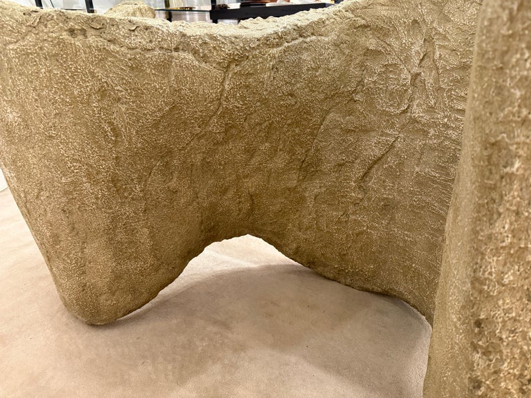 1970's Silas Seandel Cast Solid Resin Desk or Dining Table - SIGNED