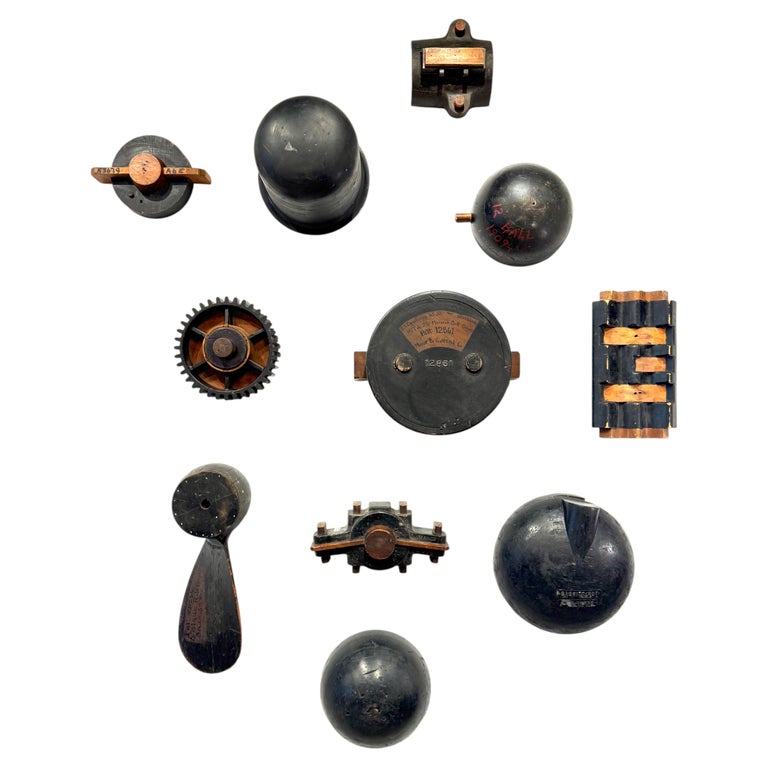 1900's Wooden Foundry Molds (Set of 11) from Meese & Gottfried San Francisco