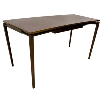 Signed Cartier Rare Bronze Desk w/ Lateral Extending Shelves