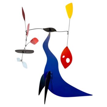 Outstanding Kinetic Stabile Table Sculpture/ Mobile Inspired by Calder