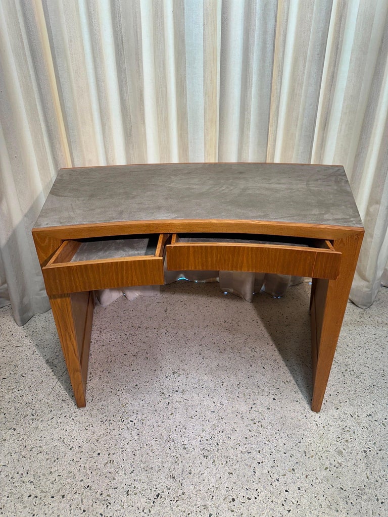 1960's Oak and Leather Clad "Karpen of California" Desk Suite (3 pieces)
